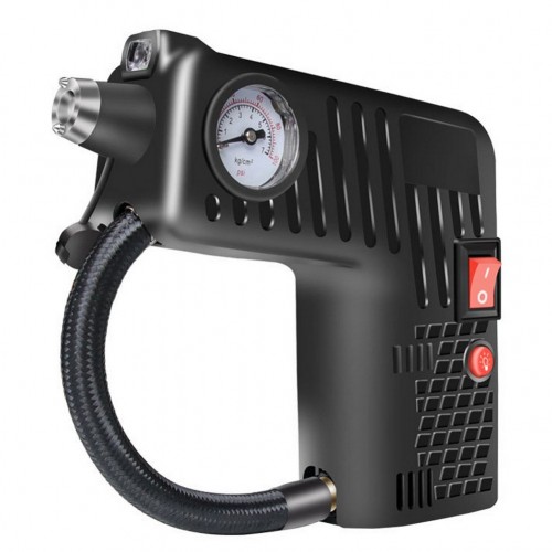 Tire Inflator DC 12V Portable Electric Air Compressor Pump Car Air Pump Emergency Tool for Car Motorcycles Bicycles black