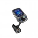 Bluetooth Music Player Car Adapter USB 3.0 Fast Charger Music FM Transmitter black