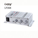 268 2 CH Mini Hi-Fi Stereo Amplifier Amp Radio MP3 DC12V Digital Amplifier Silver