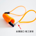 Wire Rope Spring Retractable Colorful Rubber Coating Portable Safety Elastic Motorcycle Helmet Anti-theft Rope 1.2Meter red