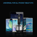 Car MP3 Bluetooth 4.2 Hands Free FM Emitter Player USB Port TF Card 3.5 Voice-frequency Telephony MP3 Player Silver