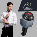 Car MP3 Bluetooth 4.2 Hands Free FM Emitter Player USB Port TF Card 3.5 Voice-frequency Telephony MP3 Player Silver