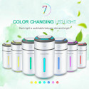 7 Colors LED Ultrasonic Essential Oil Diffuser Mini Aromatherapy Air Humidifier yellow