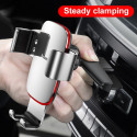 BASEUS Gravity Car Phone Holder 360 Rotation Mobile Phone Clip Holder Bracket CD Slot Mount Clip for iPhone Samsung Silver