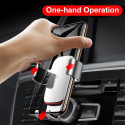 BASEUS Gravity Car Phone Holder 360 Rotation Mobile Phone Clip Holder Bracket CD Slot Mount Clip for iPhone Samsung black