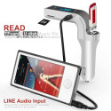 Car Bluetooth FM Transmitter Hands-free In-Car Music Player FM Adapter with USB Charger for Smartphone, Tablet Computer Golden
