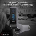 Car Bluetooth FM Transmitter Hands-free In-Car Music Player FM Adapter with USB Charger for Smartphone, Tablet Computer Silver