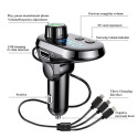 Car MP3 Player Multi-function Car Cigarette Lighter Socket Car Charger Bluetooth 5.0 Receiver FM Transmitter Car Accessories bl