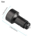 Car GPS Tracker Locator Real Time Tracking Device Dual USB Car Charger Voltmeter Gold