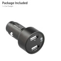 Car GPS Tracker Locator Real Time Tracking Device Dual USB Car Charger Voltmeter Gold