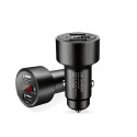Car GPS Tracker Locator Real Time Tracking Device Dual USB Car Charger Voltmeter Gold