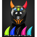 Universal Motorcycle Accessories Helmet Suction Cup Horn Plastic Rubber Decoration black