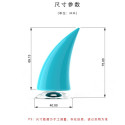 Universal Motorcycle Accessories Helmet Suction Cup Horn Plastic Rubber Decoration sky blue