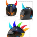 Universal Motorcycle Accessories Helmet Suction Cup Horn Plastic Rubber Decoration sky blue