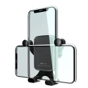 Automatic Clamping Vehicle-mounted Horizontal Vertical Screen Phone Holder Neutral aluminum (black)
