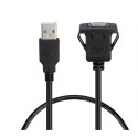 Waterproof Flush Mount USB Dock Adapter Dashboard Pan USB 3.0 Port Male to Female Extension Cable for Car Motorcycle