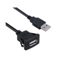 Waterproof Flush Mount USB Dock Adapter Dashboard Pan USB 3.0 Port Male to Female Extension Cable for Car Motorcycle
