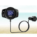 Bluetooth Charger Car FM Modulator Stereo AUTO MP3 Player Audio Adapter FM Transmitter Quick Charger Support U Disk English pac
