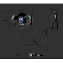 Bluetooth Charger Car FM Modulator Stereo AUTO MP3 Player Audio Adapter FM Transmitter Quick Charger Support U Disk English pac
