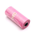 15pcs/Roll Plastic Garbage Bag Rubbish Bags Special for Baby Diapers Abandoned Pink