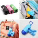 15pcs/Roll Plastic Garbage Bag Rubbish Bags Special for Baby Diapers Abandoned Pink