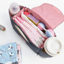 Baby Stroller Cute Pattern Muti-function Storage Basket Trolley Parts Mint stripes_350*120*120
