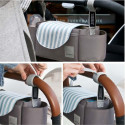 Baby Stroller Cute Pattern Muti-function Storage Basket Trolley Parts Mint stripes_350*120*120