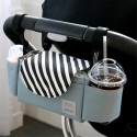 Baby Stroller Cute Pattern Muti-function Storage Basket Trolley Parts Mint stripes_350*120*120