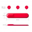 Magnet Cable Organizer Silicone USB Cable Winder Flexible Cable Management Clips red_10*5*3