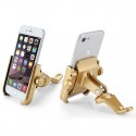 Motorcycle Mobile Phone Holder 360 Rotation Bike Phone Mount for Iphone Samsung XIAOMI Gold