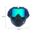 Men/Women Retro Outdoor Cycling Mask Goggles Snow Sports Skiing Full Face Mask Glasses-U1I4