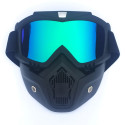 Men/Women Retro Outdoor Cycling Mask Goggles Snow Sports Skiing Full Face Mask Glasses-U1I4