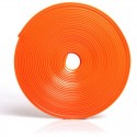 8 m Rroll Car Wheel Hub Adornment Article Protect Stickers for Universal Use Orange