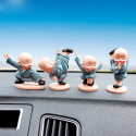 4Pcs/Set Cartoon Little Monk Doll Decoration Auto Dashboard Car Ornament Toy Gift