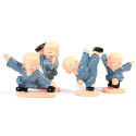 4Pcs/Set Cartoon Little Monk Doll Decoration Auto Dashboard Car Ornament Toy Gift