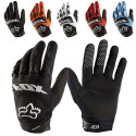 Full Finger Motorcycle Gloves Leather Fabric Wear-resistant Motorbike Guantes Gloves red_2XL