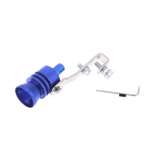 Vehicle Refit Device Turbo Sound Muffler Turbo Whistle Exhaust Pipe Sounder Motorcycle Sound Imitator Caliber: 1.9cm blue