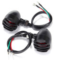 1 pair 12V Motorcycle Grille Turn Signals Light Indicators Blinker Universal Application Yellow cover_plastic