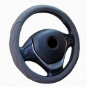 Universal Car Leather Steering-wheel Cover Anti-slip for 38CM/15" Steering Wheel coffee_38cm