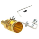 Vehicle Refit Device Turbo Sound Muffler Turbo Whistle Exhaust Pipe Sounder Motorcycle Sound Imitator Caliber: 2.5cm red
