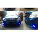 2Pcs/lot Car Fog lights Universal Waterproof 1200Lm Angel Eyes COB LED DRL Driving Lights 12V 30W Auto Fog Lamp White