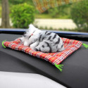 Car Ornaments Cute Simulation Sleeping Cats Decoration Automobiles Lovely Plush Kittens Doll Toy Sleeping cat B