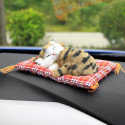 Car Ornaments Cute Simulation Sleeping Cats Decoration Automobiles Lovely Plush Kittens Doll Toy Sleeping cat B