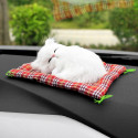 Car Ornaments Cute Simulation Sleeping Cats Decoration Automobiles Lovely Plush Kittens Doll Toy Sleeping cat B