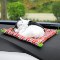 Car Ornaments Cute Simulation Sleeping Cats Decoration Automobiles Lovely Plush Kittens Doll Toy Sleeping cat B