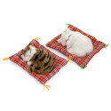Car Ornaments Cute Simulation Sleeping Cats Decoration Automobiles Lovely Plush Kittens Doll Toy Sleeping cat B