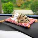 Car Ornaments Cute Simulation Sleeping Cats Decoration Automobiles Lovely Plush Kittens Doll Toy Sleeping cat B