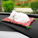 Car Ornaments Cute Simulation Sleeping Cats Decoration Automobiles Lovely Plush Kittens Doll Toy Sleeping cat B
