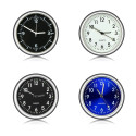 Car Ornament Automotive Clock Auto Watch Automobiles Interior Decoration Stick-On Clock Ornaments Accessories Fluorescent black