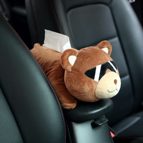 Car Hanging Seat Back Type Car Shade Block Cartoon Cute Interior Auto Accessories Tissue Box